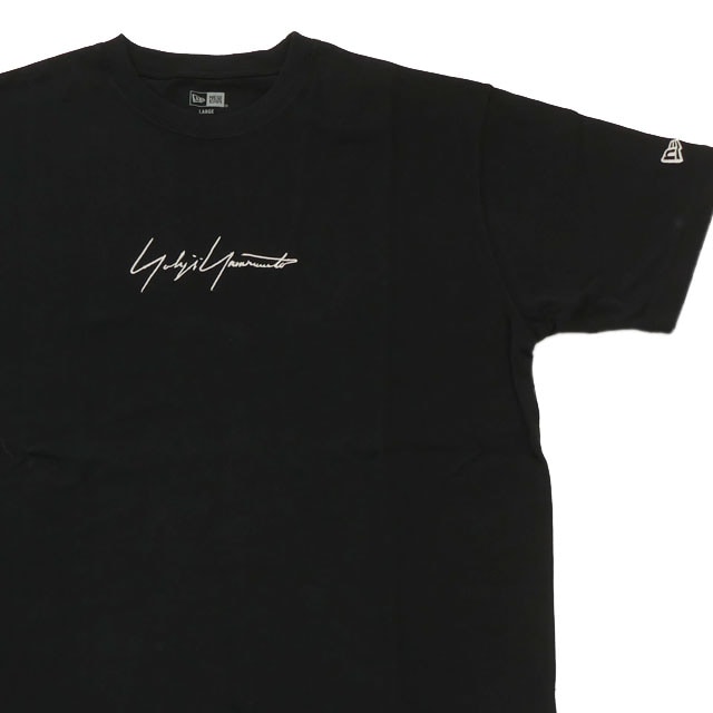 [ָݥ5ܥڡ!!] /̤ 襦ޥ Yohji Yamamoto x ˥塼 New Era Signature Cotton Tee T BLACK ֥å  L