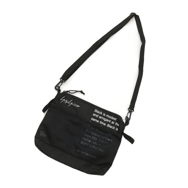 [ָݥ5ܥڡ!!] /̤ 襦ޥ Yohji Yamamoto x ˥塼 NEW ERA 23SS WHITE LOGO SHOULDER BAG Хå å BLACK ֥å  ǥ FREE