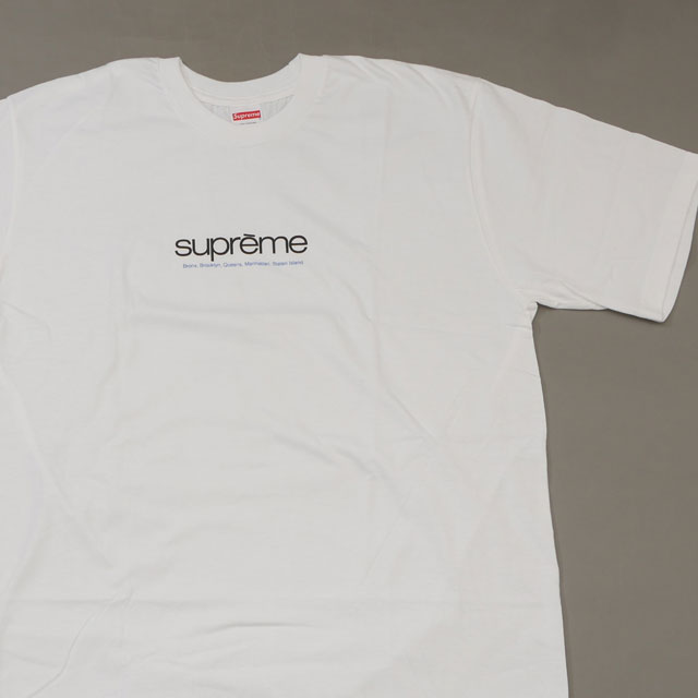 [���ָ���ݥ����5�ܥ����ڡ�����!!] ������/̤����/��ͭ�� ����ץ꡼�� Supreme Five Boroughs Tee T����� WHITE �ۥ磻�� ��� M������