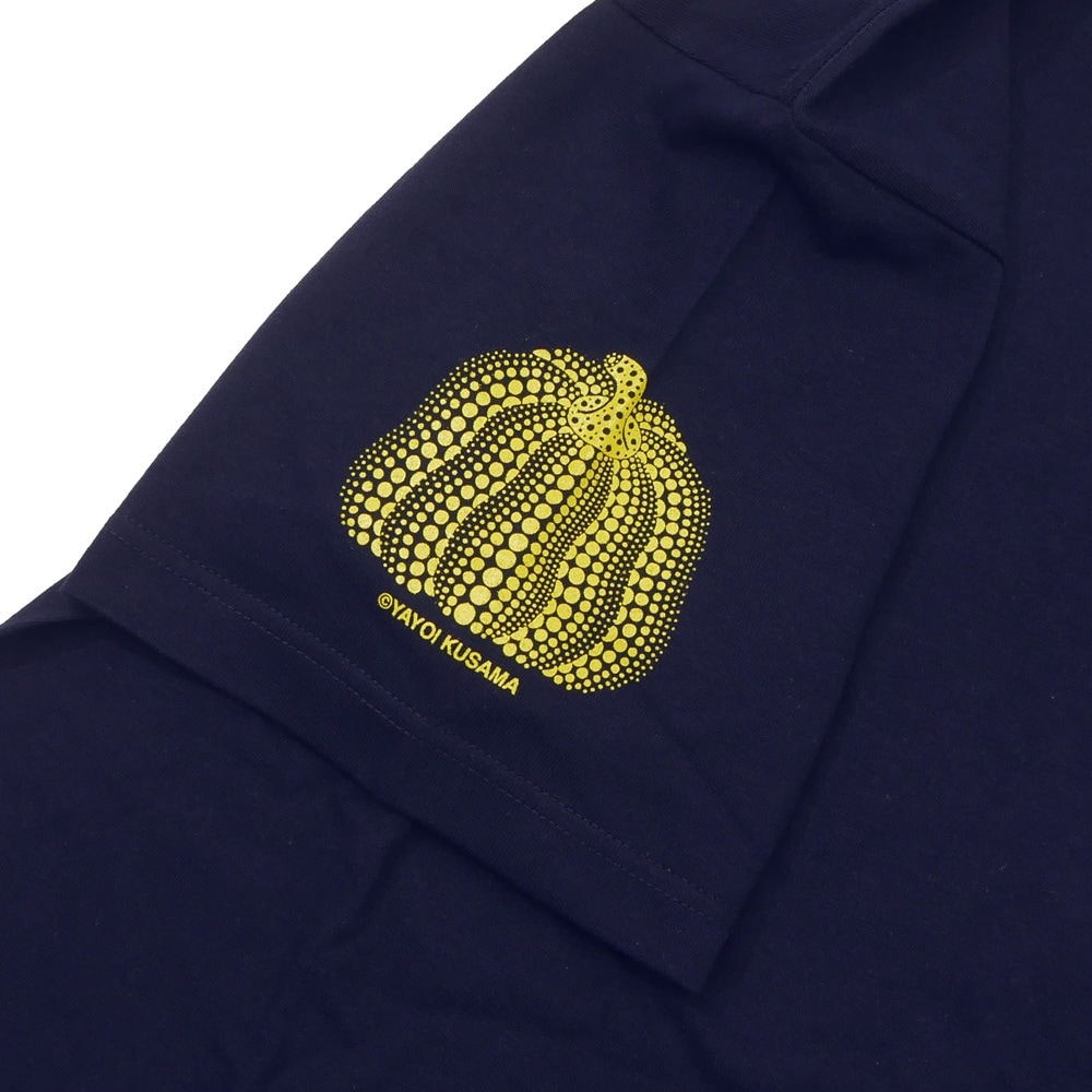 草間彌生　Tシャツ 南瓜 ネイビー Ｌサイズ 草間彌生南瓜Tシャツネイビー_Yayoi Kusama Pumpkin T-shirt