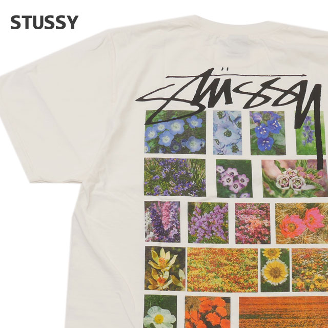 新品 ステューシー STUSSY FLOWER GRID PIGMENT DYED TEE ピグメント