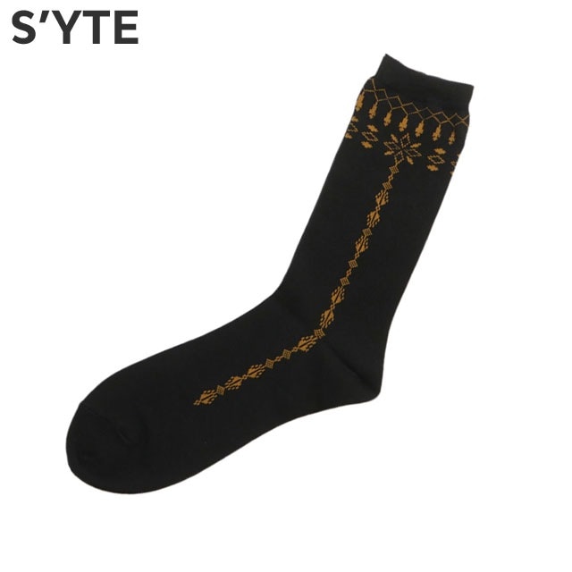 [ָݥ5ܥڡ!!]   S'YTE ETHNIC PATTERN SOCKS å  BLACK ֥å   ǥ Yohji Yamamoto 襦ޥ ץ她 ס륪 磻꡼ Y-3 Ի