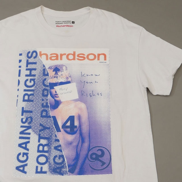 トップス FORTY PERCENT AGAINST RIGHTS tee L FORTY PERCENTS AGAINST RIGHTS 新品 フォーティーパーセント