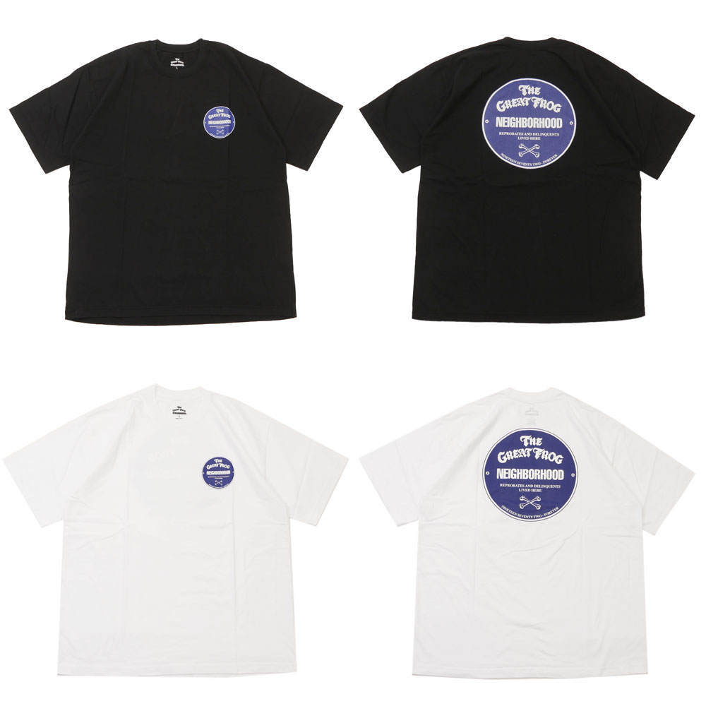 NH x GREAT FROG.Tee SS Tシャツ 黒M ネイバーフッド