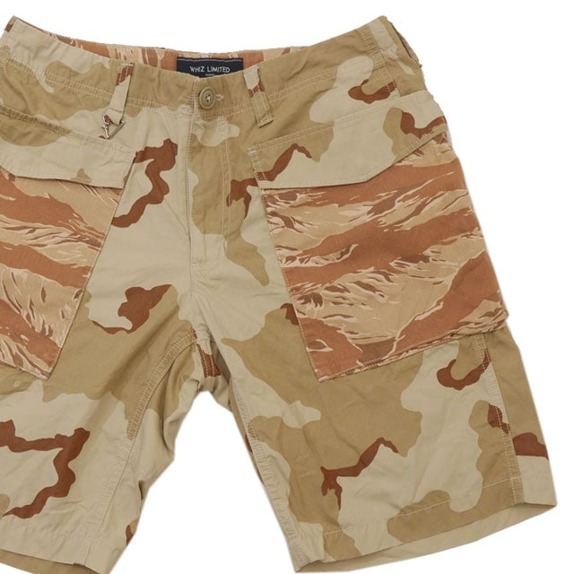 [���ָ���ݥ����5�ܥ����ڡ�����!!] ��������ߥƥå� WHIZ LIMITED CAMO SHORTS ���⥷�硼�� BEIGE �١����� ��� M������ ����š�