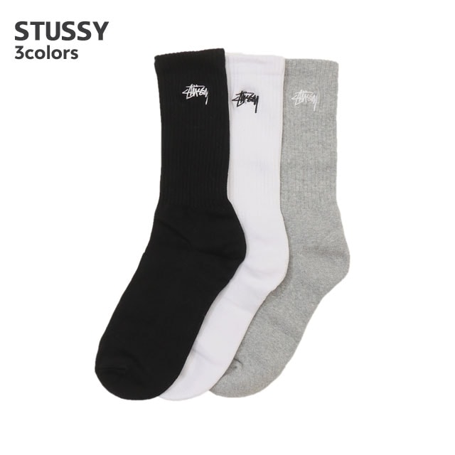 [���ָ���ݥ����5�ܥ����ڡ�����!!] ���� ���ƥ塼���� STUSSY STOCK CREW SOCK ���å��� ���� 1­ ñ�� �Х����