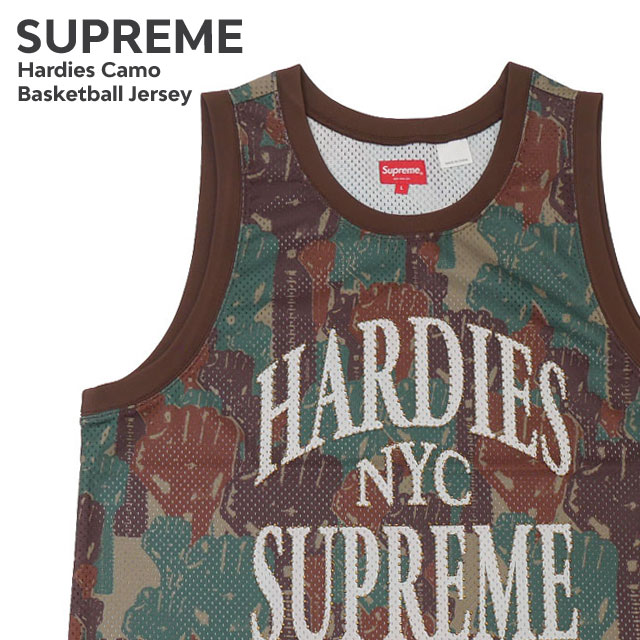 [期間限定ポイント5倍キャンペーン中!!] 新品 シュプリーム SUPREME Hardies Camo Basketball Jersey  タンクトップ バスケタンク メンズ ストリート スケート スケーター-Cliff Edge