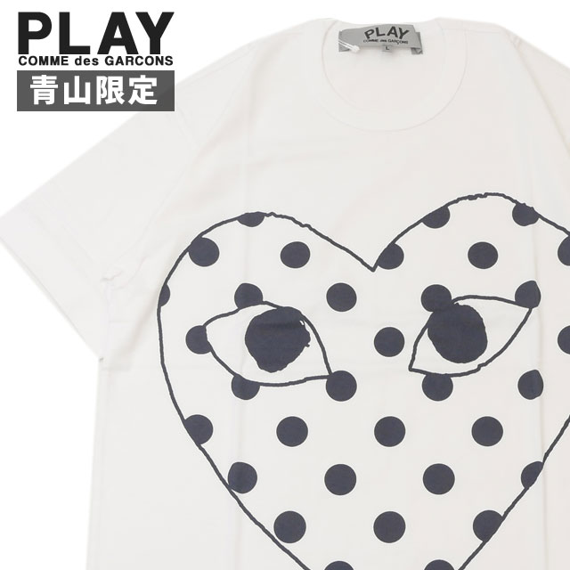 [ָݥ5ܥڡ!!]  ץ쥤 ǥ륽 PLAY COMME des GARCONS Ļ MENS DOT HEART TEE T  T044 åڥ ϡ  롼ͥå åȥ  륽 꺤 ƻҥ · ݥ