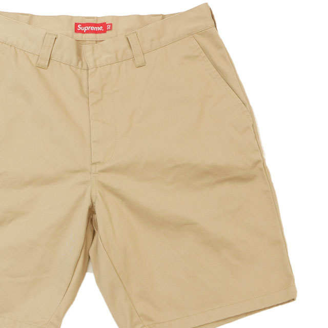 Supreme ブラック チノ ショーツ チノパン ショート パンツ ロゴ 32