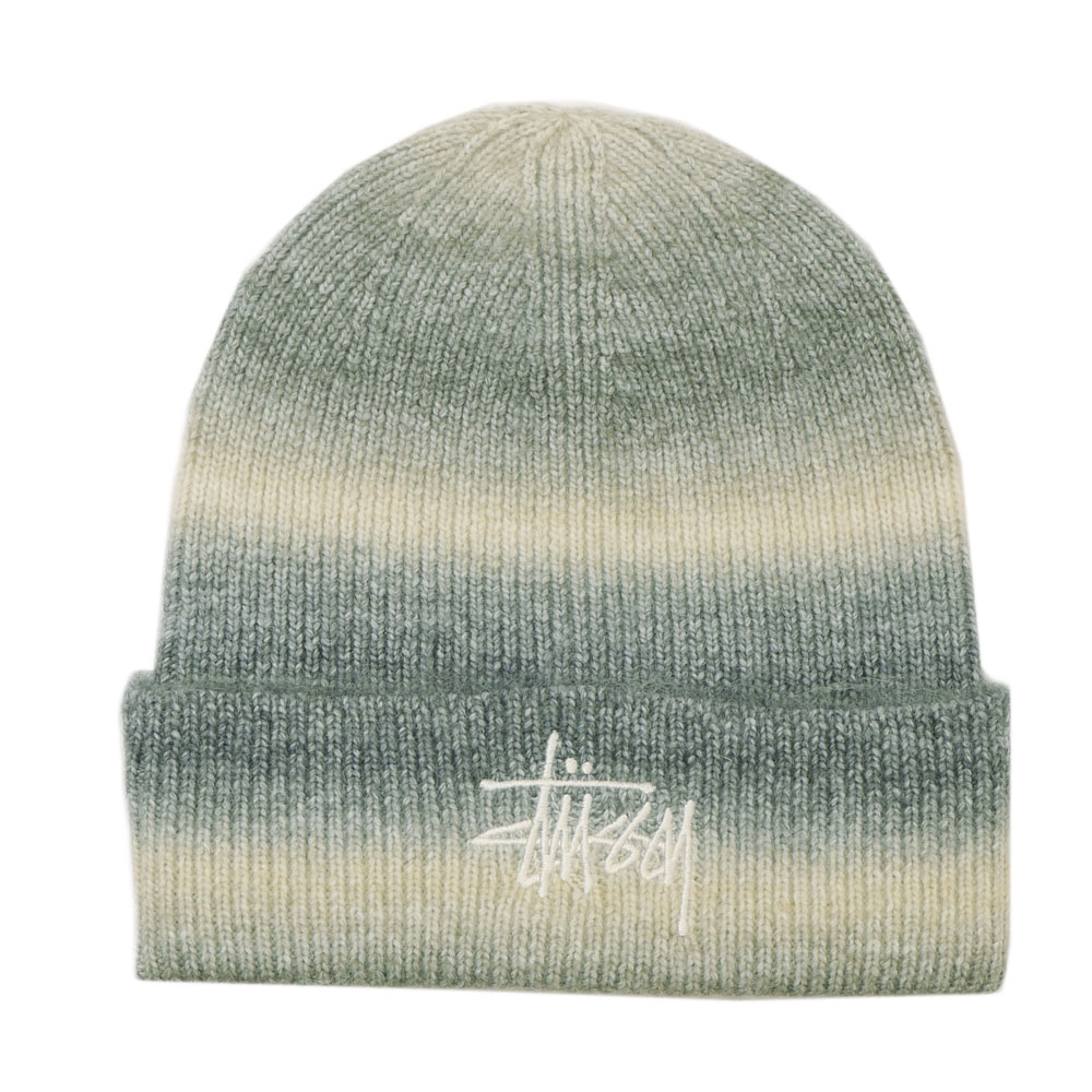 ぬ*様 STUSSY CUFF BEANIE SPRAY LIME ニット帽 ビ STUSSY CUFF BEANIE SPRAY LIME ニット帽 ビーニー