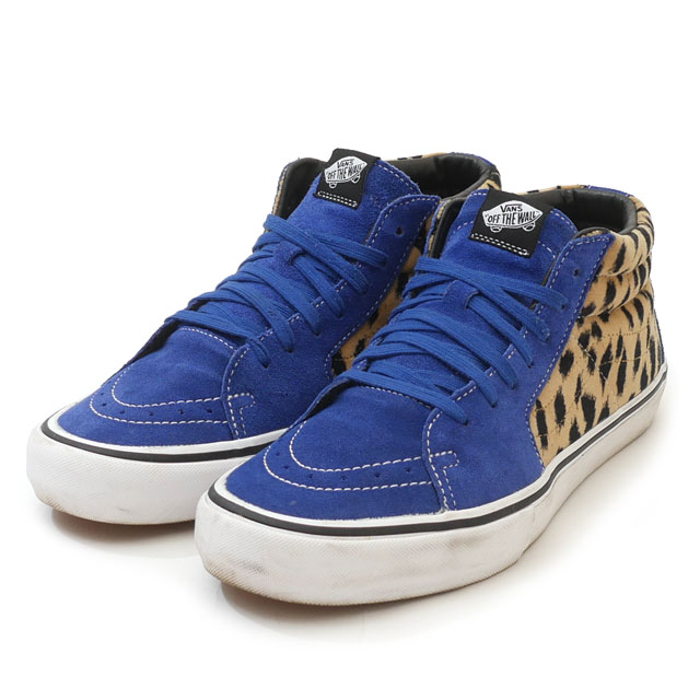 [���ָ���ݥ����5�ܥ����ڡ�����!!] ����ץ꡼�� SUPREME x �Х� VANS 17SS Velvet Leopard Sk8-Mid Pro �٥�٥å� �쥪�ѡ��� �������ȥߥå� �ץ� ��� ����š�2017SS