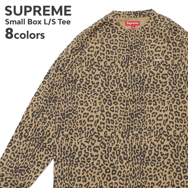 Supreme Small Box L S Tee Leopard L - トップス