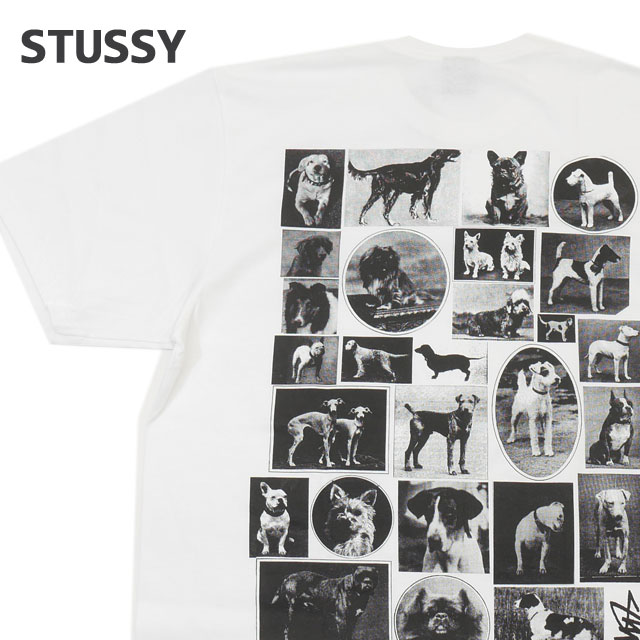 ★韓国の人気★【Stussy】★DOG COLLAGE TEE★ Tシャツ★ Stussy Dog Collage Black Tee | Senikersku