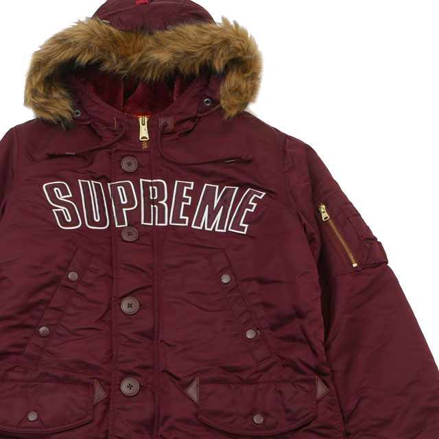 [���ָ���ݥ����5�ܥ����ڡ�����!!] ����ץ꡼�� SUPREME Arc Logo N-3B Parka ���������� �ա��� ���㥱�å� ��󥺡���š�
