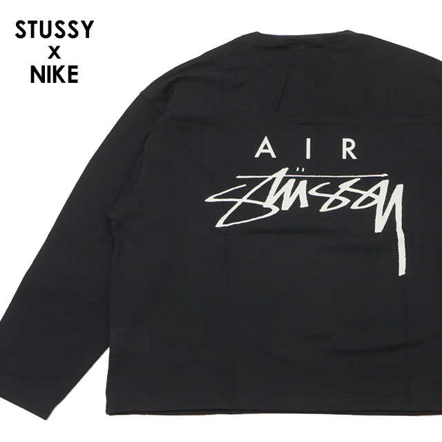 [ָݥ5ܥڡ!!]  ƥ塼 STUSSY x ʥ NIKE DRI FIT MESH JERSEY ĹµT FJ9164-010    ȥ꡼ ȥܡ ȥå ȥ 塼