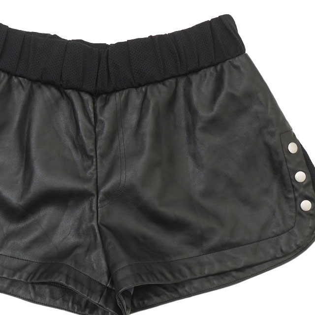 [���ָ���ݥ����5�ܥ����ڡ�����!!] ���ƥ塼���� �����ޥ� STUSSY WOMEN PU LEATHER SHORTS ���硼�� ��ǥ����� ����šۥե������쥶�� �������