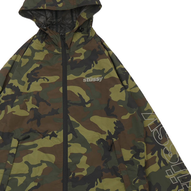 [���ָ���ݥ����5�ܥ����ڡ�����!!] ���ƥ塼���� STUSSY CAMO HOOD JACKET ���� �ա��� ���㥱�å� ��� ����š�