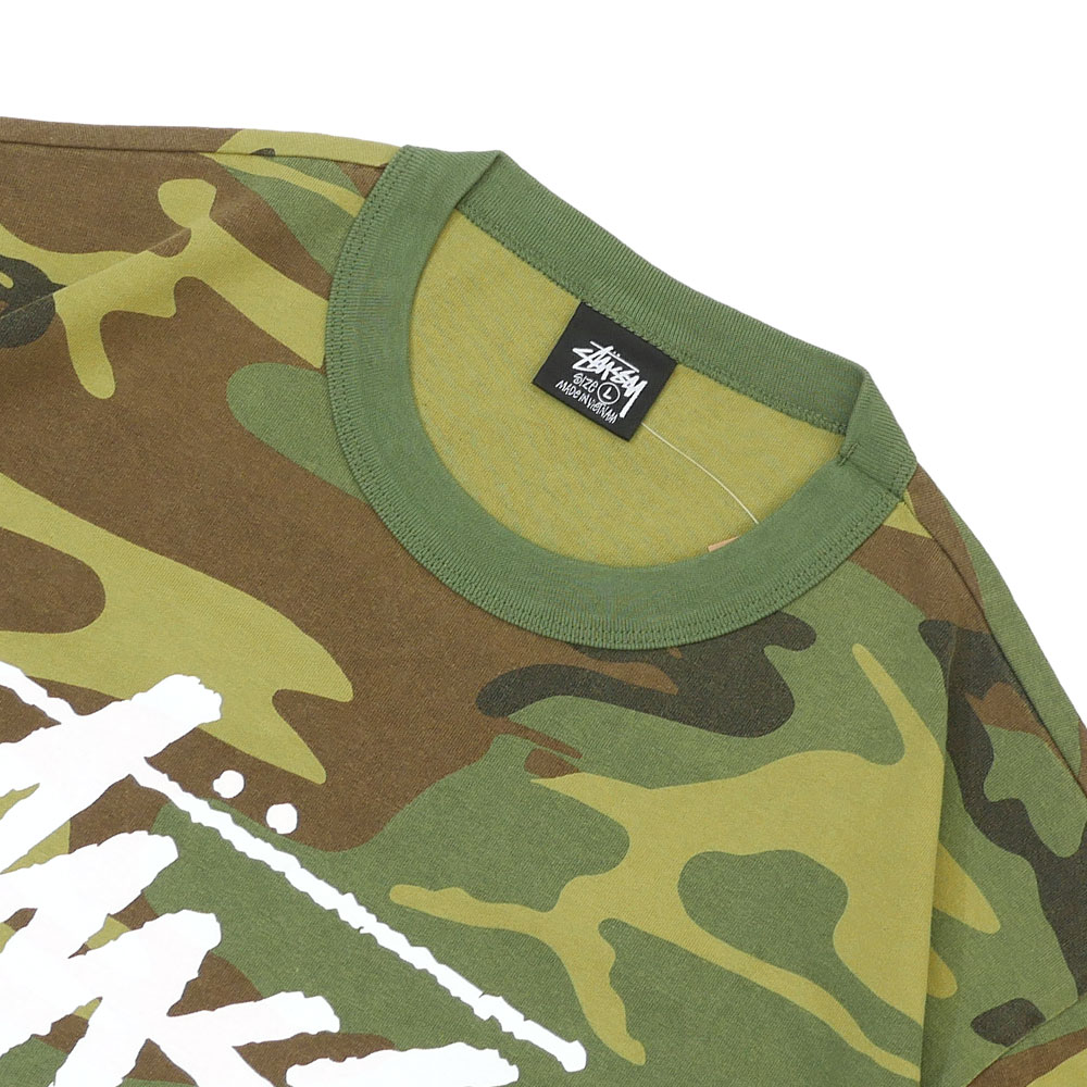 stussy 迷彩tee カモ Lサイズ stussy(ステューシー) 24SScript Tee CamoカモフラTシャツ