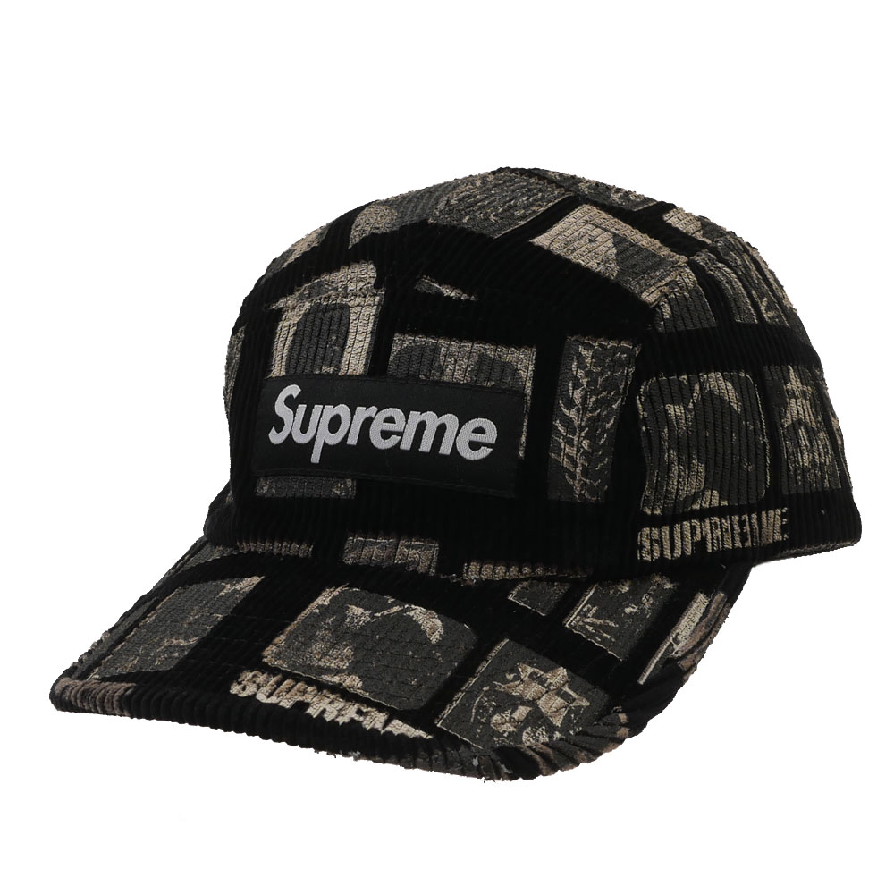 Supreme Dollars Camp Cap 掻き立てる Black