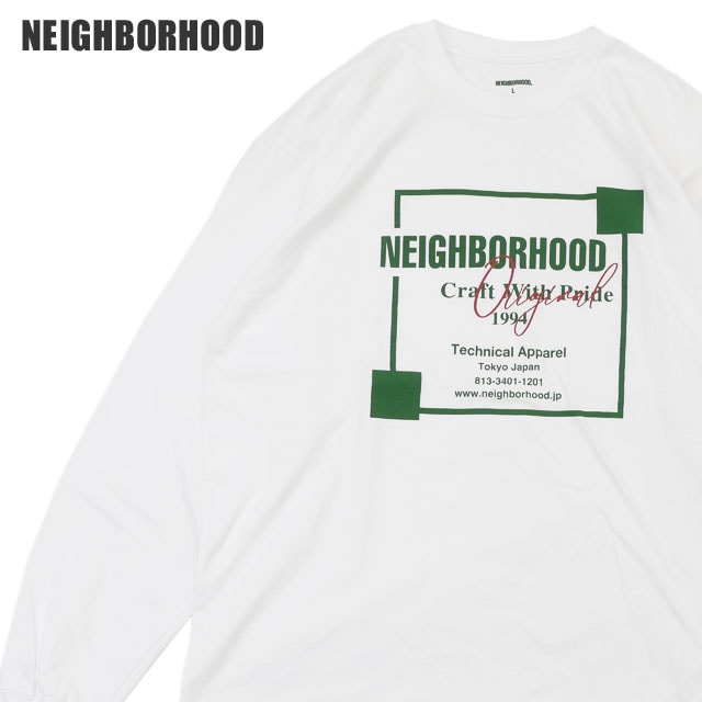 [ָݥ5ܥڡ!!]  ͥСեå NEIGHBORHOOD NH.TEE LS-7 󥰥꡼ ĹµT   241PCNH-LT07