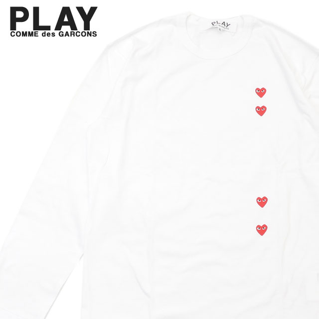 [新品]［正規品］プレイコムデギャルソン　ロングスリーブtシャツ　ワンポイントS COMME des GARCONS コムデギャルソン 長袖Tシャツ FI T016