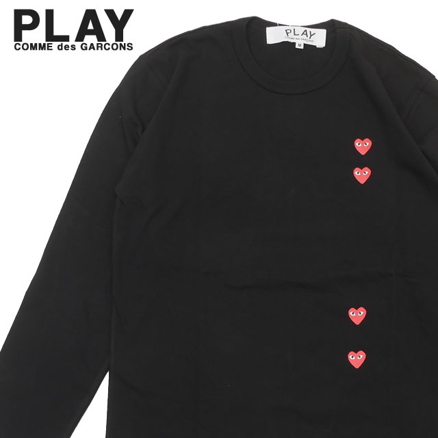 [ָݥ5ܥڡ!!]  ץ쥤 ǥ륽 PLAY COMME des GARCONS MENS 4 HEART L/S TEE Ĺµ T  ǥ ϡ  󥰥꡼  T339