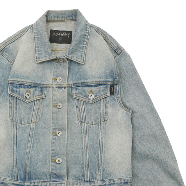 [���ָ���ݥ����5�ܥ����ڡ�����!!] ���ƥ塼���� �����ޥ� STUSSY WOMEN Denim Jacket �ǥ˥ॸ�㥱�åȡ���šۥ�ǥ����� �������