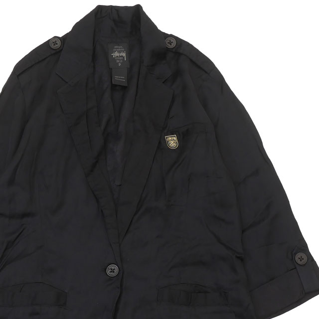 [���ָ���ݥ����5�ܥ����ڡ�����!!] ���ƥ塼���� �����ޥ� STUSSY WOMEN RAYON 3/4 JACKET �졼��� ��ʬ ���㥱�åȡ���šۥ�ǥ����� �������