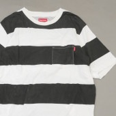 [���ָ���ݥ����5�ܥ����ڡ�����!!] ����ץ꡼�� SUPREME Large Stripe Pocket Tee �ܡ����� �ݥ��å� T����� ��󥺡���š�