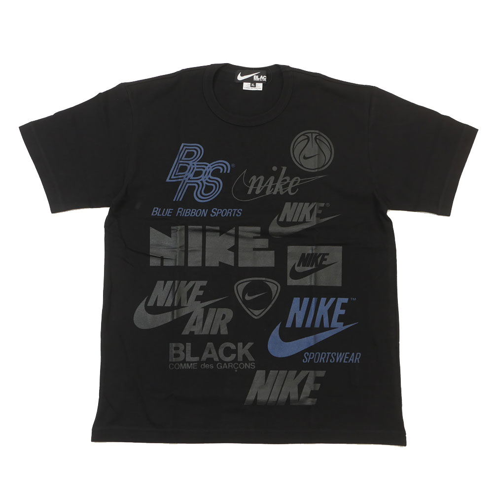 【最終お値下げ】BLACK COMME des GARCONS NIKETシャツ Black Comme Des Garçons x Nike ロゴ Tシャツ | ブラック
