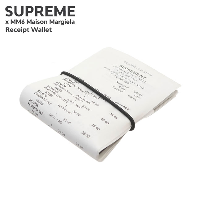[ָݥ5ܥڡ!!]  ץ꡼ SUPREME x ᥾ ޥ른 MM6 Maison Margiela Receipt Wallet ޤ å  ǥ  ȥ꡼   २6