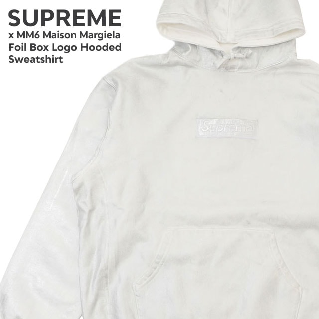 [ָݥ5ܥڡ!!]  ץ꡼ SUPREME x ᥾ ޥ른 MM6 Maison Margiela Foil Box Logo Hooded Sweatshirt ܥå աǥ å ѡ  ǥ  ȥ꡼   २6