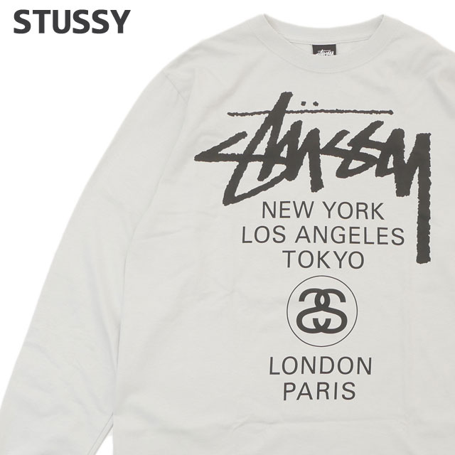 [ָݥ5ܥڡ!!]  ƥ塼 STUSSY WORLD TOUR LS TEE  ĥ Ĺµ T  ǥ  ȥ꡼ ȥܡ ȥå ȥ 塼