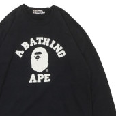[ָݥ5ܥڡ!!]  ٥  A BATHING COLLEGE LOGO CREW SWEAT å 롼å 󥺡šBAPE ٥