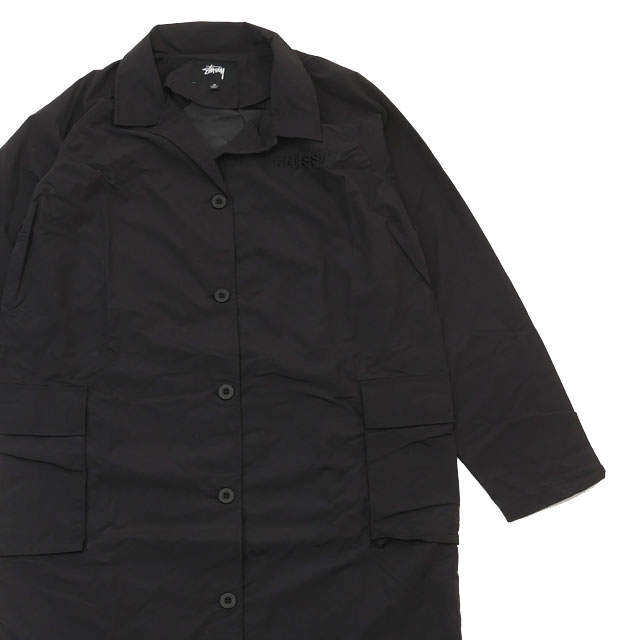 STUSSY ロングコート 大人気] ステューシー ロングコート ストックロゴ