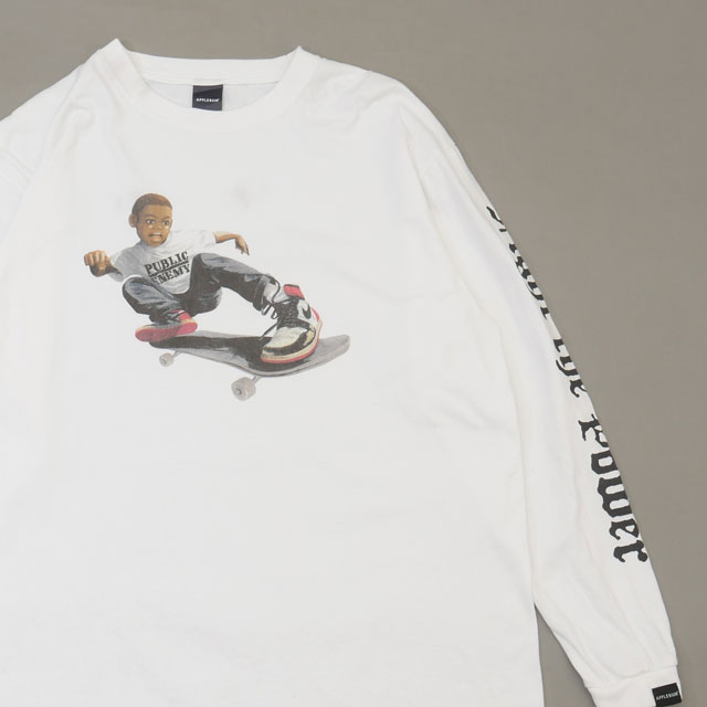 [���ָ���ݥ����5�ܥ����ڡ�����!!] ���åץ�Х� APPLEBUM FIGHT THE POWER L/S TEE ĹµT����� ��󥺡���š�