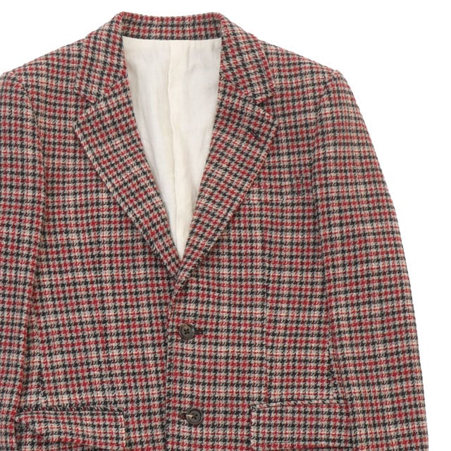 [ָݥ5ܥڡ!!] /̤ 拾ޥꥢ WACKO MARIA CHECK WOOL JACKET  㥱å RED/BLACK CHECK  S