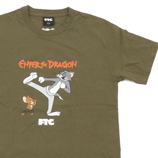 [ָݥ5ܥڡ!!] եƥ FTC x ȥȥ꡼ TOM AND JERRY ENTER THE DRAGON TEE T OLIVE  Mš