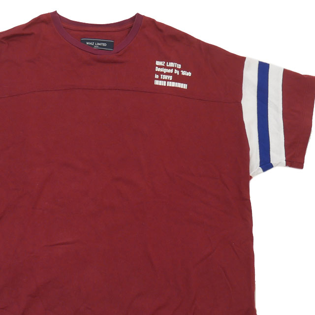 [���ָ���ݥ����5�ܥ����ڡ�����!!] ��������ߥƥå� WHIZ LIMITED FOOTBALL SHIRT �եåȥܡ��� T����� BURGUNDY ��� M����������š�