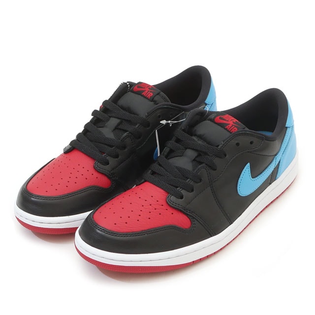 [ָݥ5ܥڡ!!]  ʥ NIKE WMNS AIR JORDAN 1 RETRO LOW OG 硼1  CZ0775-046 BLACK/DK POWDER BLUE-GYM RED  28.5cm