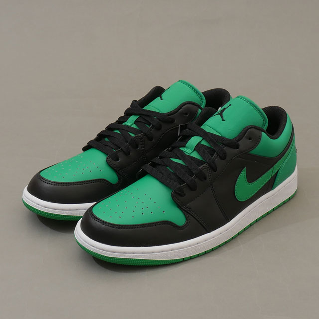 [ָݥ5ܥڡ!!]  ʥ NIKE AIR JORDAN 1 LOW 硼1  BLACK/BLACK-LUCKY GREEN-WHITE 553558-065  28.0cm å 
