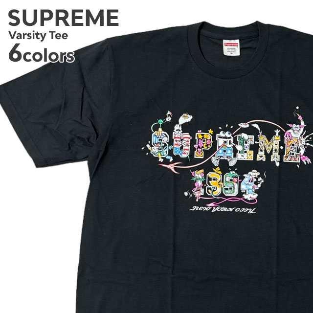 [ָݥ5ܥڡ!!]  ץ꡼ SUPREME Varsity Tee Сƥ T  ǥ  ȥ꡼  