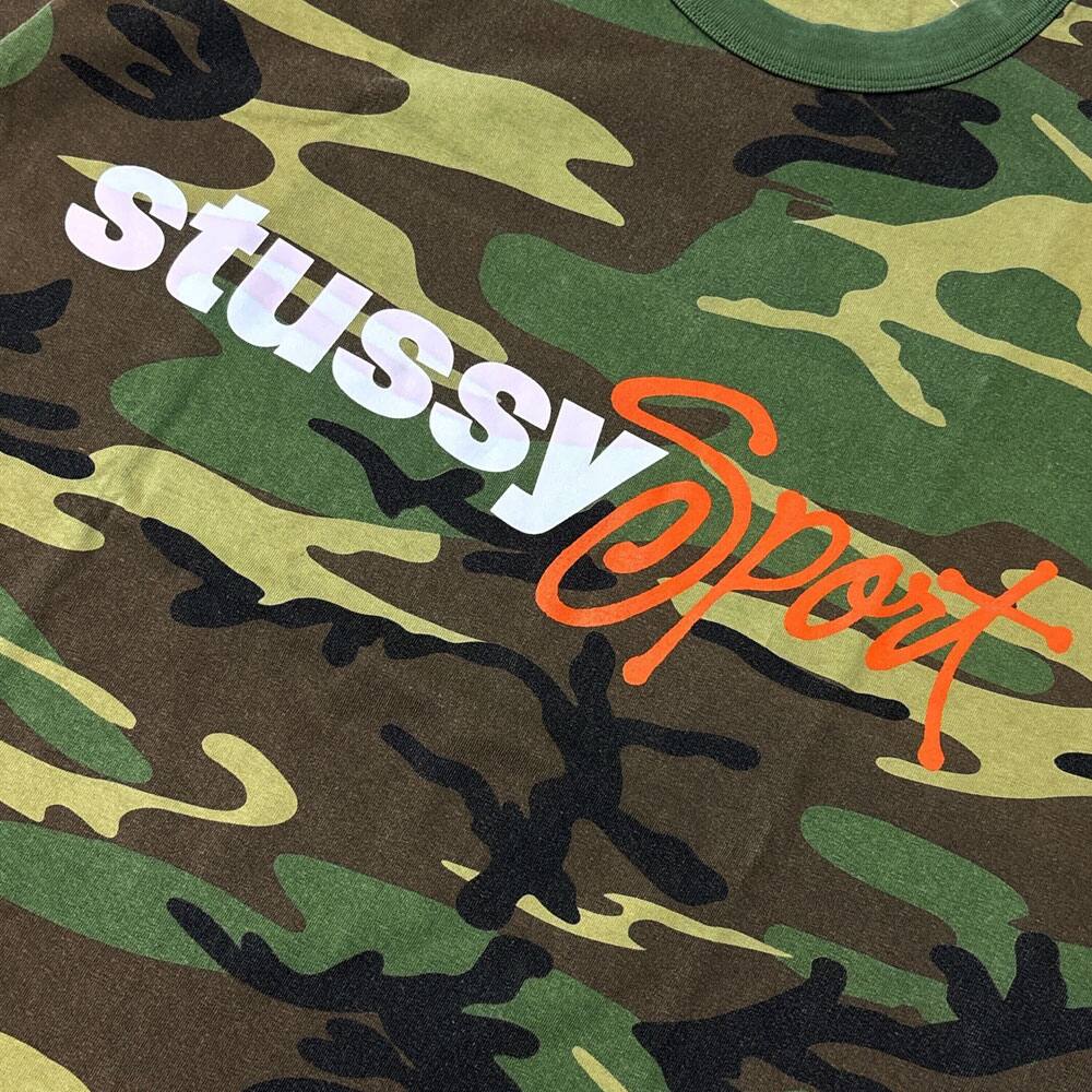 トップス Stussy Sport Script Tee Camo Stussy Sport Script Tee Camo Men's - SS24 - US
