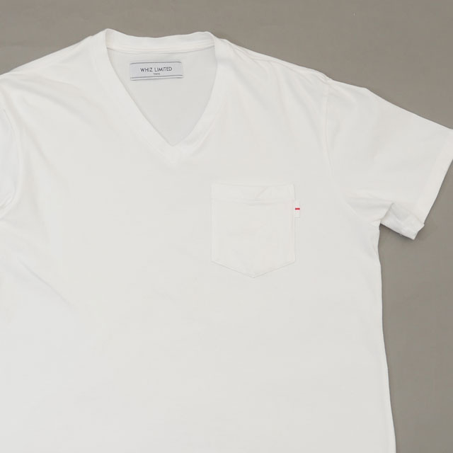 [���ָ���ݥ����5�ܥ����ڡ�����!!] ��������ߥƥå� WHIZ LIMITED POCKET V-TEE �ݥ��å� V�ͥå� T����� WHITE ��� M������ ����š�