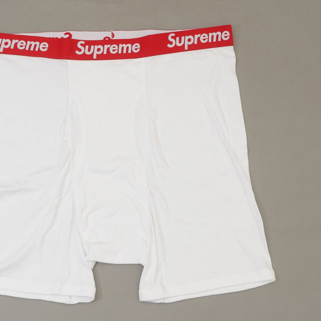 [���ָ���ݥ����5�ܥ����ڡ�����!!] ���� ����ץ꡼�� Supreme �إ��� Hanes BOXER BRIEFS �ܥ����� �֥꡼�� ���� ñ�� �Ф���� WHITE �ۥ磻�� ��� 2XL������
