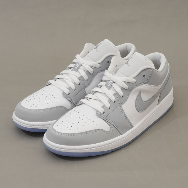 [���ָ���ݥ����5�ܥ����ڡ�����!!] ���� �ʥ��� NIKE WMNS AIR JORDAN 1 LOW ������� �������硼����1 ���� DC0774-105 WHITE/WOLF GREY-ALUMINIUM 28.5cm