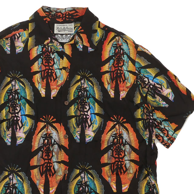 [ָݥ5ܥڡ!!] 拾ޥꥢ WACKO MARIA x BUDSPOOL ã HAWAIIAN SHIRT ϥ磻󥷥 졼 Ⱦµ MULTI  L š