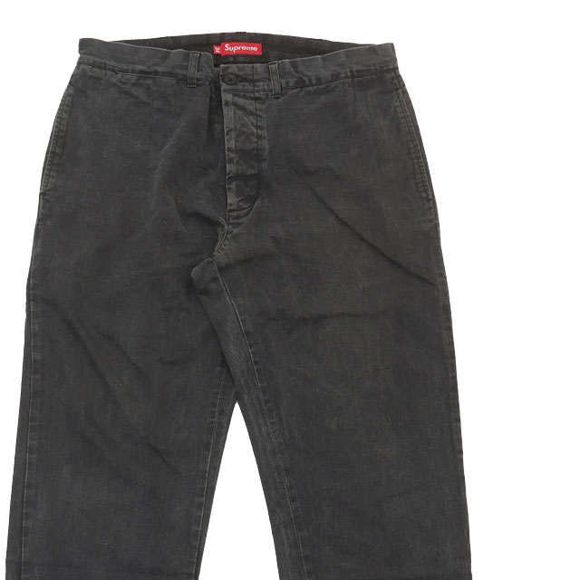 [���ָ���ݥ����5�ܥ����ڡ�����!!] ����ץ꡼�� Supreme Chino Pant ���Υѥ� WASHED BLACK ��� ������34 ����š�