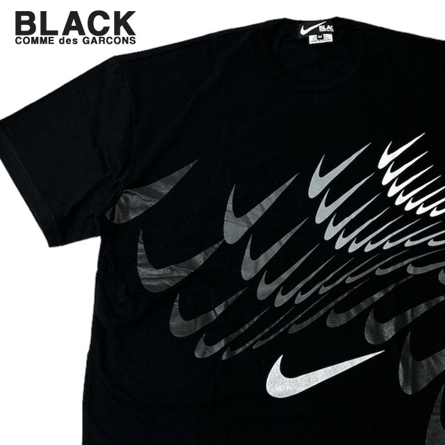 [���ָ���ݥ����5�ܥ����ڡ�����!!] ���� �֥�å� ����ǥ���륽�� BLACK COMME des GARCONS x �ʥ��� NIKE SWOOSH OVERSIZE TEE �����С������� �ӥå����륨�å� T����� ��� ��ǥ����� ����