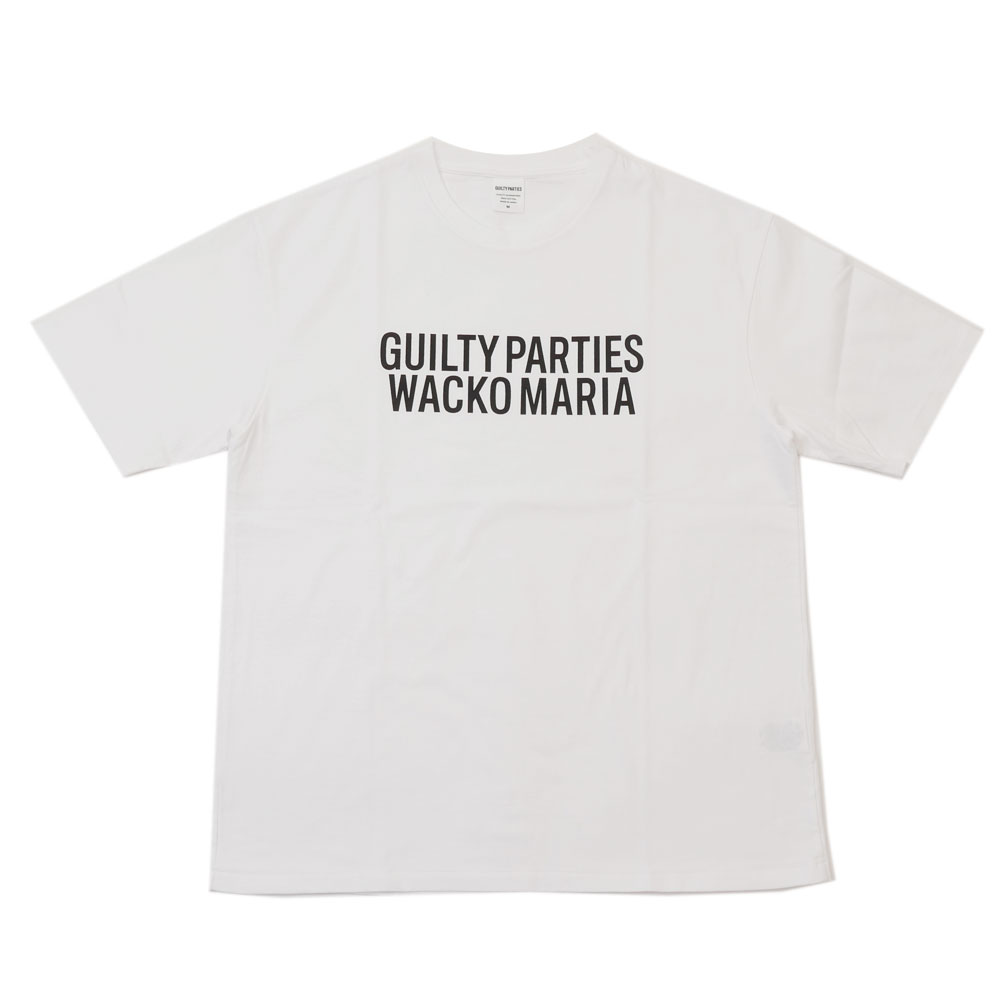 ワコマリア GUILTY PARTIES ホワイト フットボール Tシャツ XL ワコマリア GUILTY PARTIES ホワイト フットボール Tシャツ XL